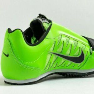 Nike Zoom LJ 4 Long Jump Track Field Spikes Lime Green 415339-300 Size 9.5